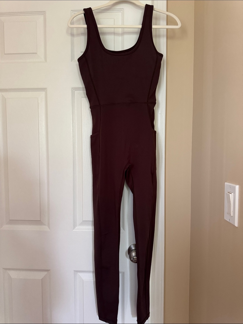 Active by Teal Bodysuit Jumpsuit in chocolate brown S